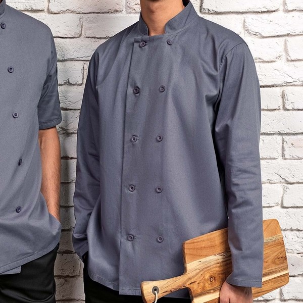 Veste de cuisine button Grey ASPR657
